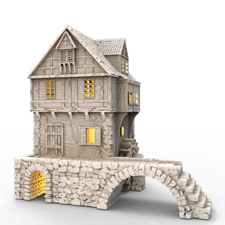 Archaic House - water wheel
