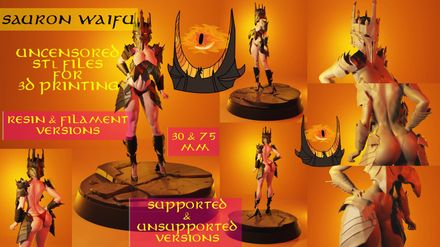 Sauron Waifu Miniatures