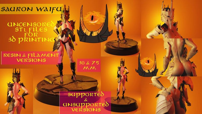 Sauron Waifu Miniatures