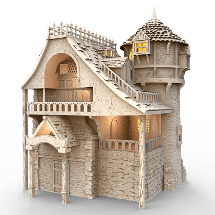 Archaic house -  integrated tower
