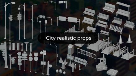 realistic city props / accessories