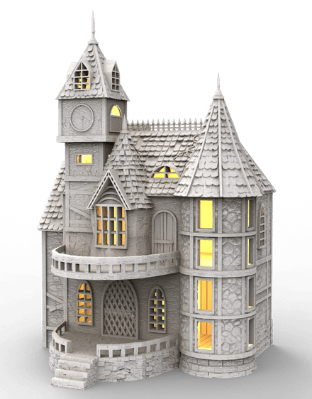 Medieval house - two story with turret