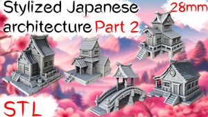 Stylized Japanese Architecture Part 2