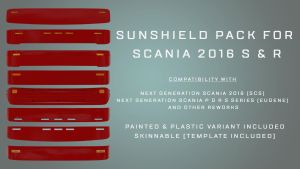 ETS2 Scania NG S/R Sunsheild Pack 