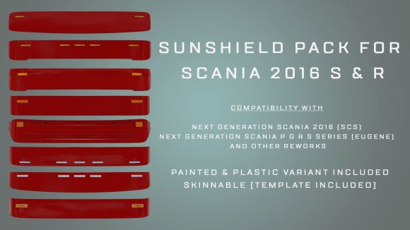 ETS2 Scania NG S/R Sunsheild Pack 