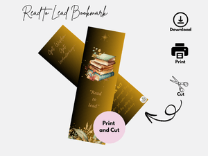 Read to Lead Bookmark for Instant Download.