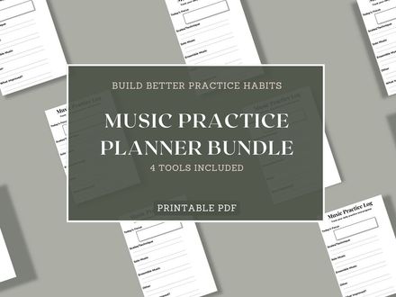 Music Practice Planner Bundle