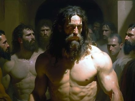 Samson Surrounded by Philistines