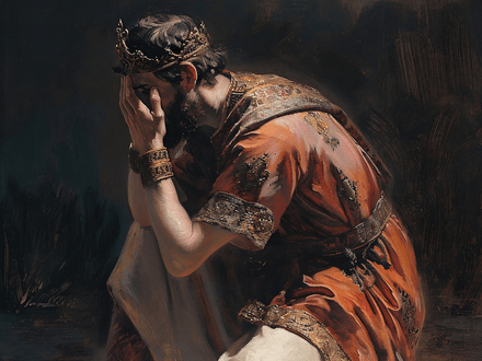 King Hezekiah praying