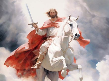 Jesus riding White Horse