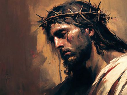 Jesus Christ Thorn Crown Profile