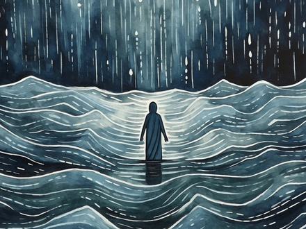 Jesus Walking on Water Series v1