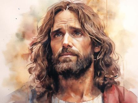 Jesus Christ v1 - Watercolor