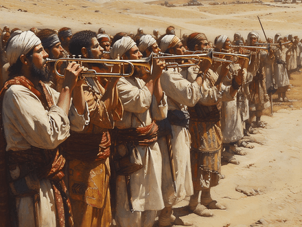 Gideon&#x27;s Army with Trumpets