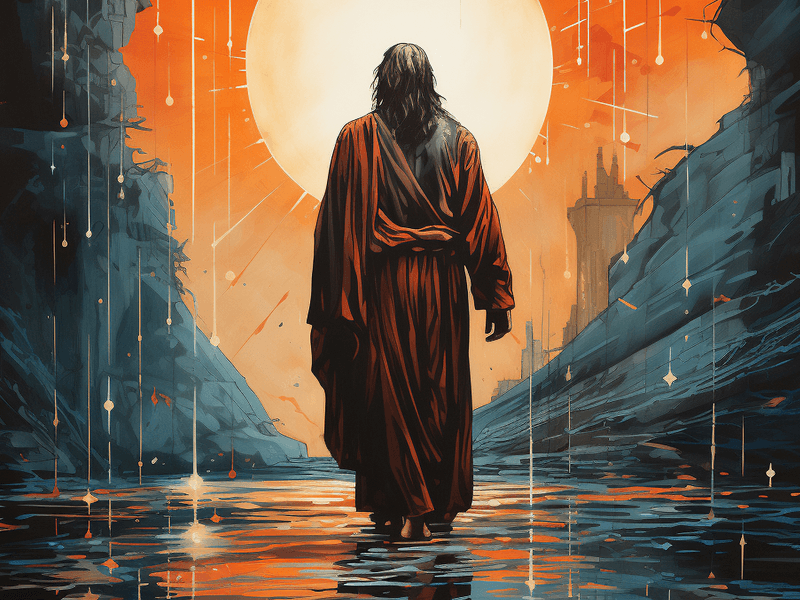 Jesus Walking on Water Series v4