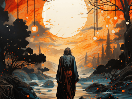 Jesus Walking on Water Series v5