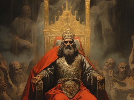Belshazzar in his Throne