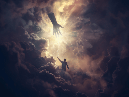 God reached out