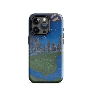 Nighttime Pond Tough Iphone Case 