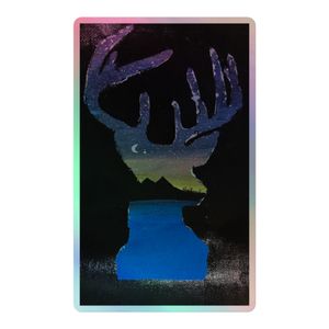 freedom in dusk holographic sticker 