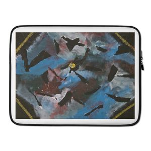 Abstract painting laptop sleeve 