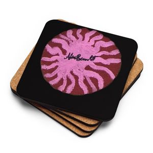 pink funky pattern coaster 