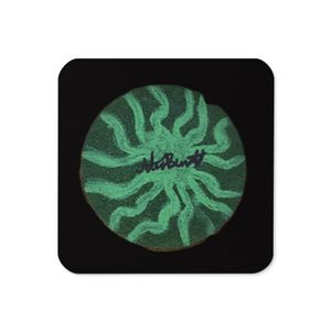 Green funky pattern coaster 