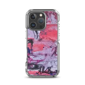 Abstract painting clear phone case for iphone