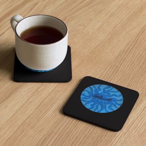 Blue funky pattern coaster 