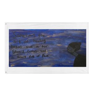 Somber Healing Flag/Tapestry