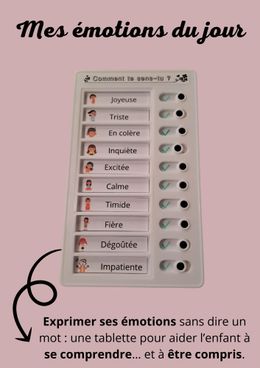 Tablette des émotions – Pour se comprendre sans forcément parler