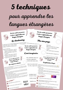 5 techniques prêtes à l&#x27;emploi pour apprendre les langues étrangères