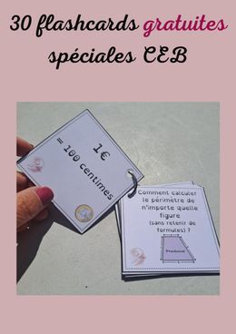 30 Flashcards CEB en français GRATUITES