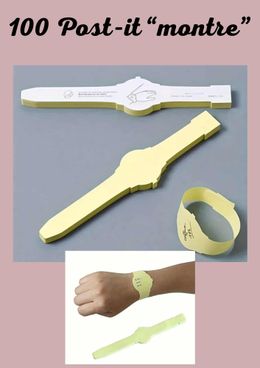 100 POST IT montre