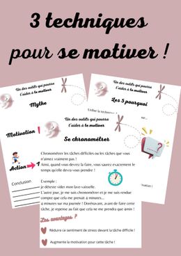 3 techniques pour se motiver