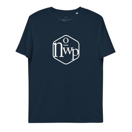 unisex large logo print on dark
