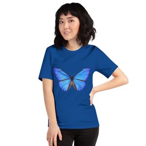 Colored Tee Shirt Butterfly Unisex