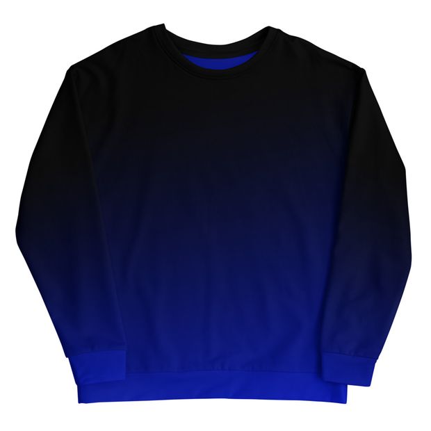 Black and Blue Ombre Sweatshirt