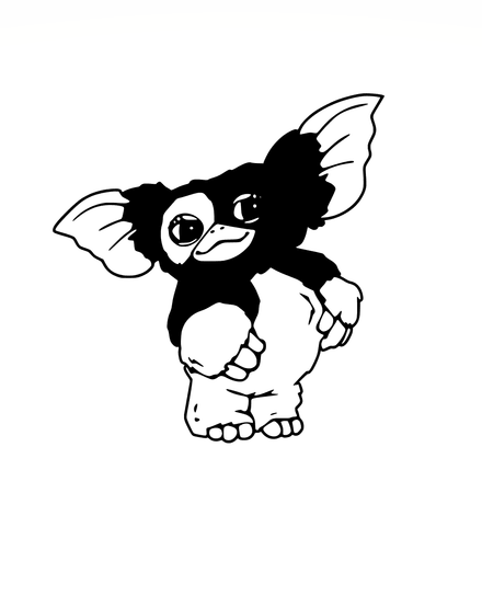 Picture Digital File Digital Art Gizmo Mogwai Gremlins Cut Files Clipart SVG PNG PDF