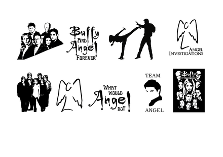 Bundle Files Digital Files Buffy The Vampire Slayer Angel The Vampire Cut Files Clipart SVG PNG PDF