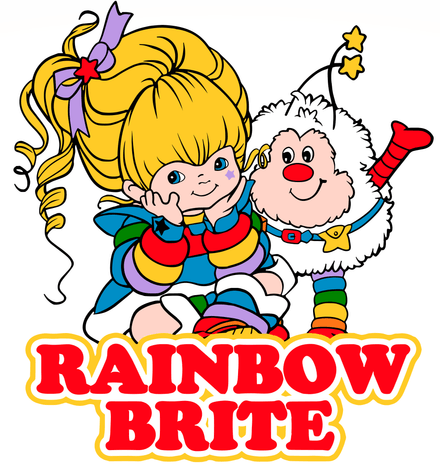 Picture Digital File Digital Art Rainbow Brite With Twink Logo Clipart SVG PNG PDF