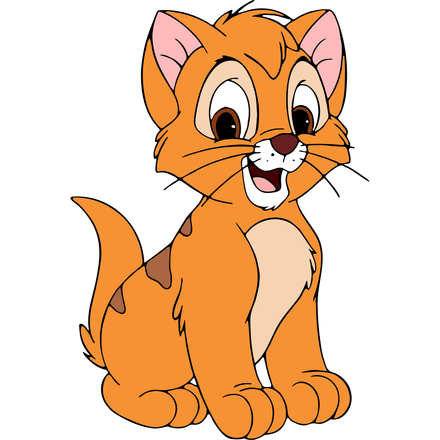 Picture Digital File Digital Art Oliver and Company Oliver Kitten Cat Cut Files Clipart SVG PNG PDF