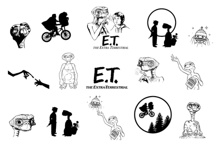 Bundle Files E.T. The Extra-Terrestrial Cut Files Clipart SVG PNG PDF