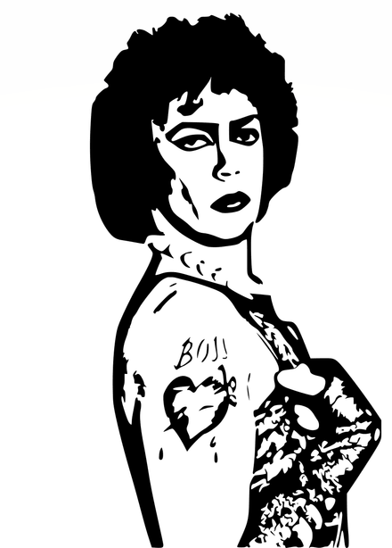 Picture Digital File The Rocky Horror Picture Show Frank N Furter Cut Files Clipart SVG PNG PDF