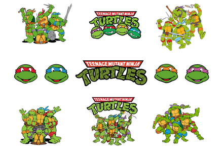 Bundle Files Digital Files Teenage Mutant Ninja Turtles Cut Files Clipart SVG PNG PDF