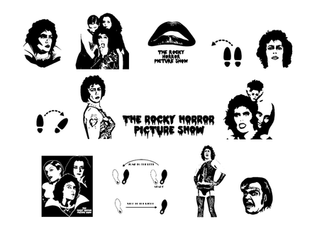 Bundle Files Digital Files Bundle The Rocky Horror Picture Show Cut Files Clipart SVG PNG PDF