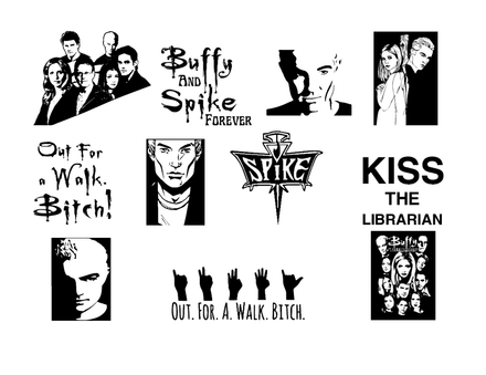 Bundle Files Digital Files Buffy The Vampire Slayer Spike The Vampire Cut Files Clipart SVG PNG PDF
