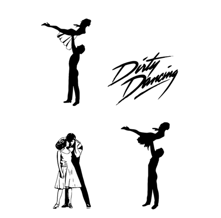 Bundle Files Dirty Dancing Cut Files Clipart SVG PNG PDF