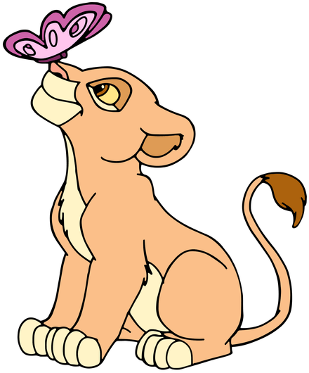 Picture Digital File Digital Art The King Lion 2 Kiara Cut Files Clipart SVG PNG PDF