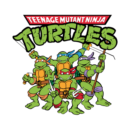 Picture Digital File Digital Teenage Mutant Ninja Turtles With Title Clipart SVG PNG PDF